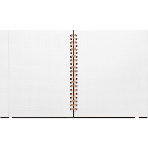 Блокнот пруж. бок. В5 60арк. кліт. пласт. з резинкою №O25948-02/Optima/(40)