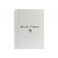 Блокнот пруж. бок. А6 60арк. кліт. пласт. перламутровий №O69170/Optima/(60)