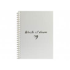 Блокнот пруж. бок. А6 60арк. кліт. пласт. перламутровий №O69170/Optima/(60)