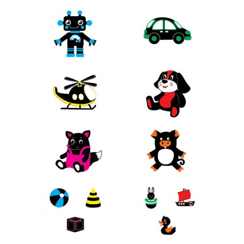 Книжка А5 "Контрастні картинки. Мої перші іграшки" №5181/УЛА/(30)