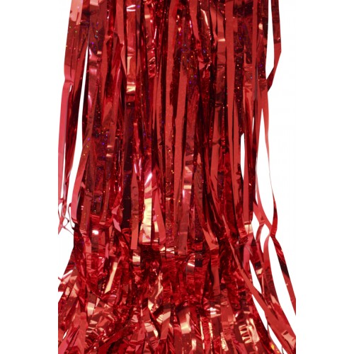 Шторка для фотозони 1х2м червона голограма