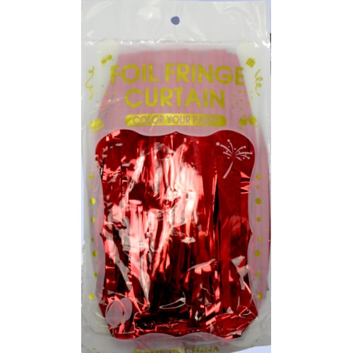 Шторка для фотозони 1х2м червона голограма