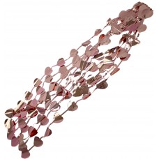 Шторка для фотозони 1х2м рожеве золото серця