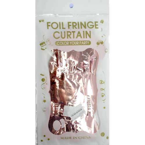 Шторка для фотозони 1х2м рожеве золото серця