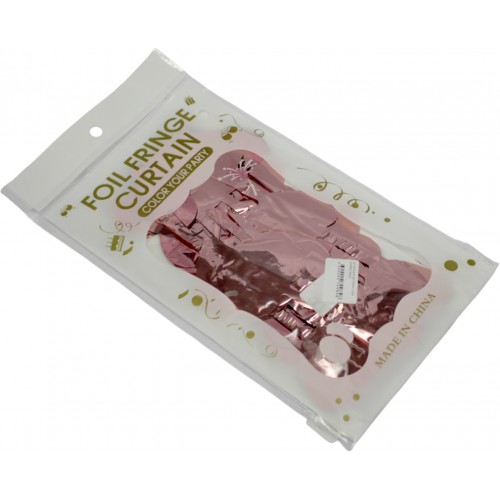 Шторка для фотозони 1х2м рожеве золото серця