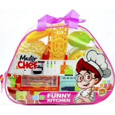 Їдальна: стіл,стільці 4шт,холодильник,посуд,продукти,в сумці,25х19х6см №99-12(60)