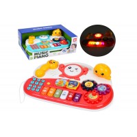 Піаніно 25х18х8см,музика,звуки тварин,звук,світло,рухливі дет.,в кор-ці №834(18)