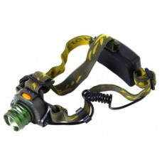 Ліхтар налобний акум.метал./пласт. ЗП zoom,датчик руху,220/12В,2х18650mAh,4реж.№BL-6616-T6