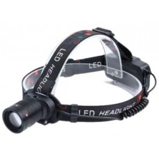 Ліхтар налобний акум. метал. ЗП TypeC,zoom,2х18650mAh,3режими №W528-TG (PM10-TG)