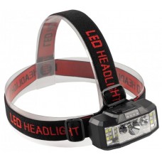 Ліхтар налобний акум.пласт.ЗП TypeC,датчик руху,6+1режими№FA-910B(COB-біле+черв.)/JS-910B