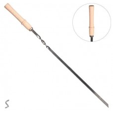 Шампур SS 560х10х3мм з дерев. ручкою №УК-Ш56Д(50)