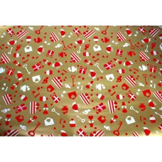 Папір пакувальний 70х100см Нотки №129/Фоліо/(100)(200)