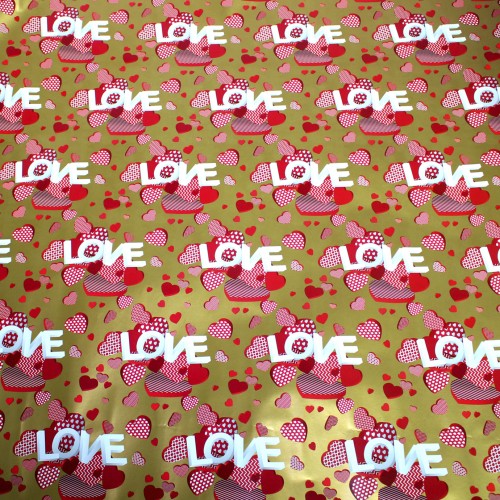 Папір пакувальний 70х100см Love №153/Фоліо/(200)