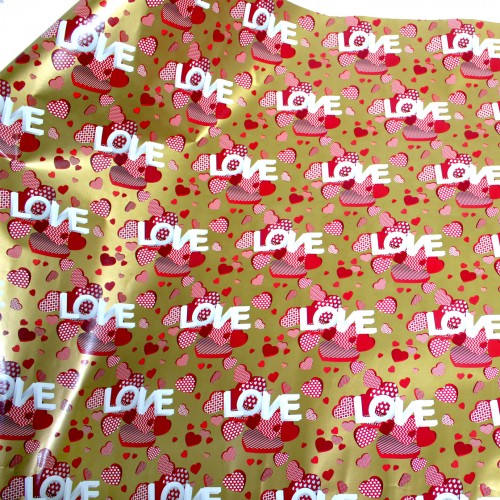 Папір пакувальний 70х100см Love №153/Фоліо/(200)