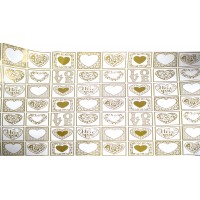 Папір пакувальний 70х100см Сердечка №154/Фоліо/(100)(200)