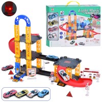 Гараж 50х33х20см,4 машинки,звук,світло,на бат-ці,в кор-ці,43х32,4х5см №908-70A(24)