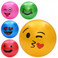 М'яч дитячий 9" смайл,57-60г 4види №MS 4847(120)