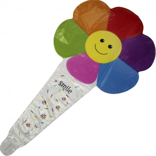 Кулька повітр. фольгована "Ромашка" кольор.(50)