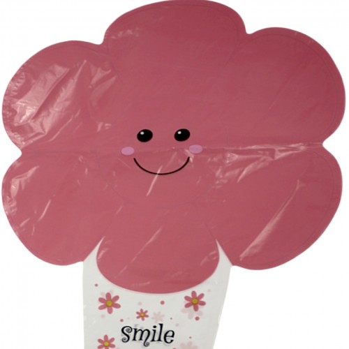 Кулька повітр. фольгована "Ромашка" рожева(50)