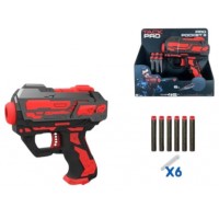 Пістолет 13см,кулі присоски 6шт,в кор-ці,20х18х5,5см №FJ8897(96)