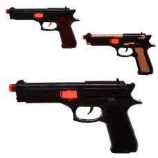 Пістолет тріщалка,іскрить,3види,в кульку,23х13х4см №426-1-4-7(216)