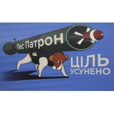 Магніт вініл "Патрон. Ціль Усунено" 10х7см