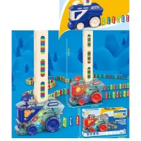 Гра "машина-доміно" їздить,світло,рухливі шестерні,доміно/блоки 60шт,в кор-ці №LT276B(24)