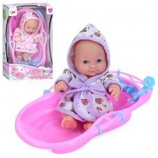 Лялька-пупс 19см,ванна 25см,в кор-ці,17х29х9см №919-K(60)