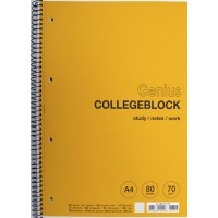 Коледж-блок А4+ 80арк. кліт. мат. лам.,кремовий блок №A4-080-6716K/Школярик/(4)(36)