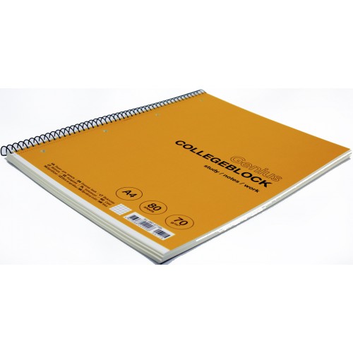 Коледж-блок А4+ 80арк. кліт. мат. лам.,кремовий блок №A4-080-6716K/Школярик/(4)(36)