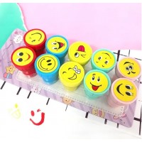 Набір штампів дитяч. "Смайлики" 68-7/WB2302 10шт №819011(12)