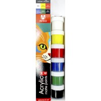 Набір акрил. фарб "Arteo" ColorCat 6х10мл матовий №322112007(24)