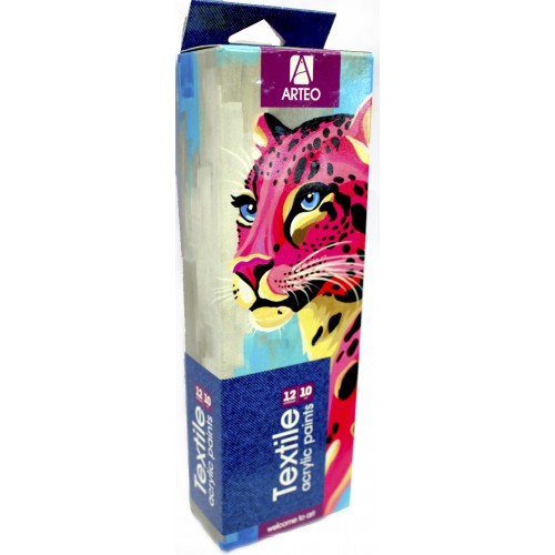 Набір акрил. фарб 12х10мл "Arteo" Animals для тканини №322113006(12)