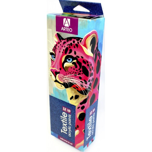 Набір акрил. фарб 12х10мл "Arteo" Animals для тканини №322113006(12)
