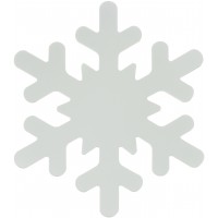 Сніжинка паперова для прикрас 24см біла (5)