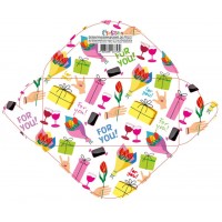 Конверт для грошей "без напису" №КВ24-211/Мандарин/(10)(300)