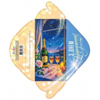 Конверт для грошей "З Днем народження" №КВ24-226/Мандарин/(10)(300)