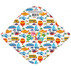 Конверт для грошей "Happy birthday" дитячий №КВ24-229/Мандарин/(10)(300)