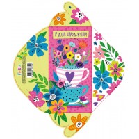 Конверт для грошей "В День народження" жіночий №КВ25-10/Мандарин/(10)(300)