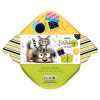 Конверт для грошей "Happy birthday" №КВ25-173/Мандарин/(10)(300)