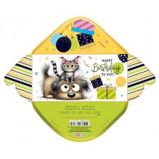 Конверт для грошей "Happy birthday" №КВ25-173/Мандарин/(10)(300)