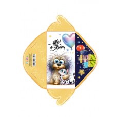 Конверт для грошей "Happy birthday" дитячий №КВ25-178/Мандарин/(10)(300)