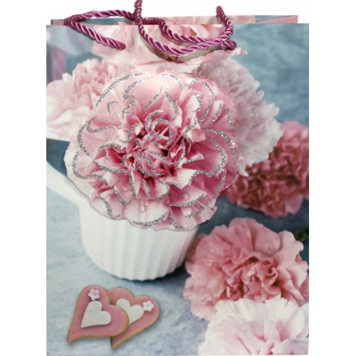 Пакет подарунковий папер. 18х23х8,5см, 3D,4 види №287-M/461664/Leader/(12)