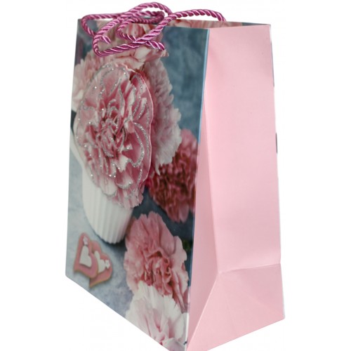 Пакет подарунковий папер. 18х23х8,5см, 3D,4 види №287-M/461664/Leader/(12)