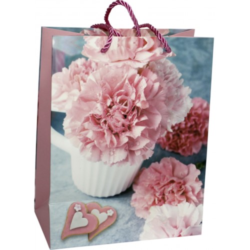 Пакет подарунковий папер. 18х23х8,5см, 3D,4 види №287-M/461664/Leader/(12)