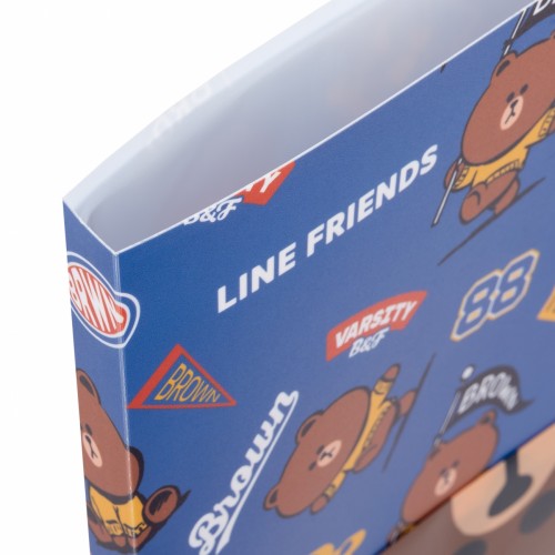 Папка "Yes" №492109 А4 з 20ф. "Line Friends. Brown" з кишенею