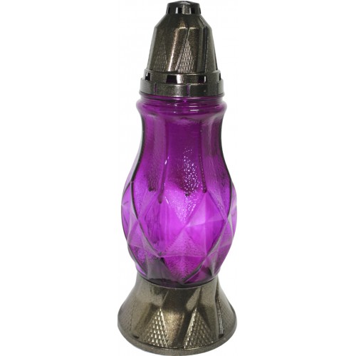 Лампада скляна h-30см "Ромб" кругла кольорова №436kt(8)