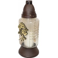 Лампада скляна h-28см "Троянда" кругла прозора №ВТ-539(8)