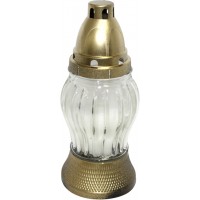 Лампада скляна h-23см кругла прозора №205-ВТ(10)