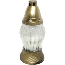 Лампада скляна h-23см кругла прозора №205-ВТ(10)